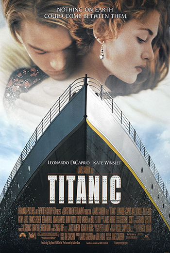 잭과 로즈의 비극적인 사랑을 그린 영화 `타이타닉(1998)`