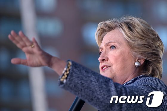 힐러리 클린턴 미국 민주당 대통령 후보 © AFP=뉴스1