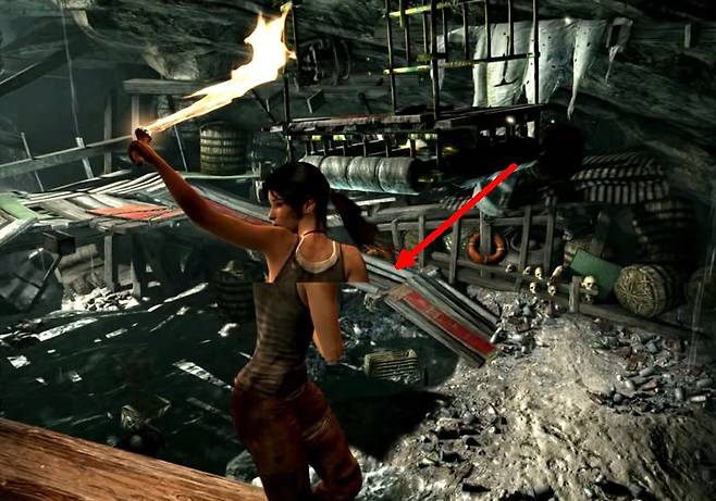 테어링 현상이 나타나면 사진처럼 화면이 어긋난다