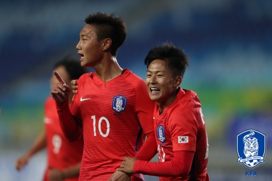 ▲ 한국 축구의 미래를 책임질 백승호(왼쪽)와 이승우(오른쪽) ⓒ대한축구협회