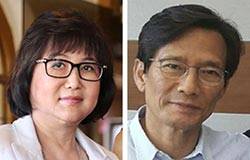 최순실(左), 이영복(右)