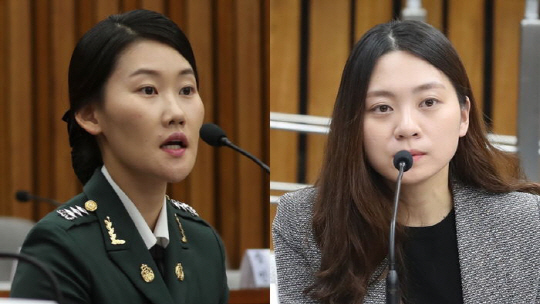 (좌측부터)조여옥 대위와 신보라 전 간호 장교 모습/연합뉴스