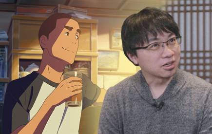 ‘너의 이름은’ 속 캐릭터 텟시와 신카이 마코토 감독