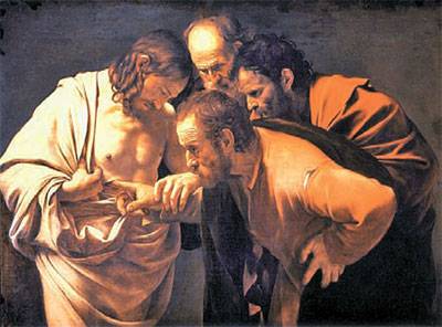 성 토마의 불신(1601~1602), 카라바조(1571~1610) 작.