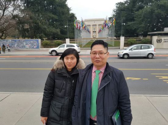 전효빈 양(왼쪽)과 김성은 목사. 갈렙선교회 제공