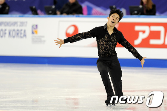 네이선 첸이 2017 4대륙 선수권 대회에서 우승을 차지했다./뉴스1 DB © News1 서근영 기자