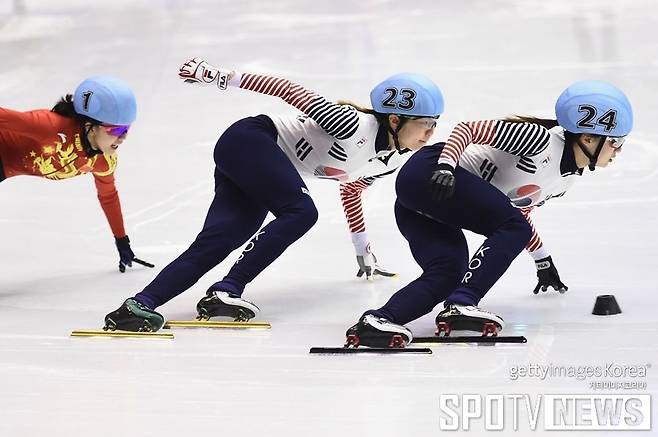 ▲ 한국은 20일 쇼트트랙스피드스케이팅 1,500 m에서 남녀 동반 금메달을 획득했다.