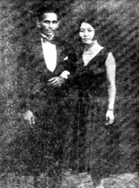 아시아 여성 최초의 스웨덴 유학생 최영숙(오른쪽)과 그가 사랑에 빠진 인도 청년. [사진 강동수씨]