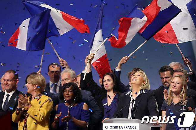 프랑스의 마린 르펜 극우 국민전선(FN) 후보. © AFP=뉴스1