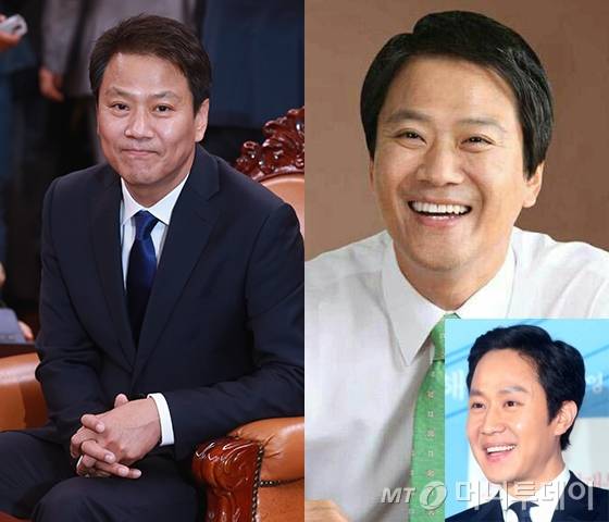 임종석 청와대 비서실장, 배우 정우(오른쪽 아래 작은 사진). /사진=청와대, 머니투데이 DB