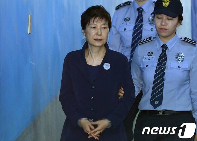 뇌물혐의 등으로 구속기소 된 박근혜 전 대통령./뉴스1 © News1 오대일 기자