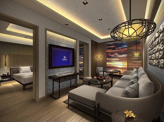 힐튼 부산, 디럭스 및 프리미엄 객실.(자료 사진)