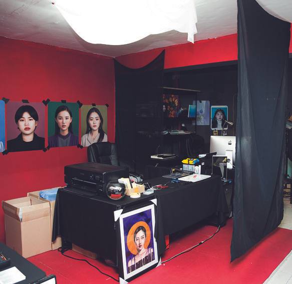 김시현 ‘시현하다’ 대표의 작업실.[ 홍태식 기자]