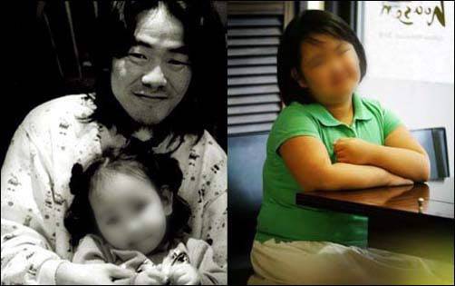 고인이 된 가수 김광석씨와 딸 서연씨.