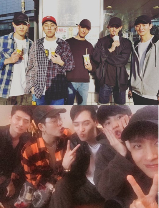 이종현 지코 최태준 찬열 신강우(위 왼쪽부터)