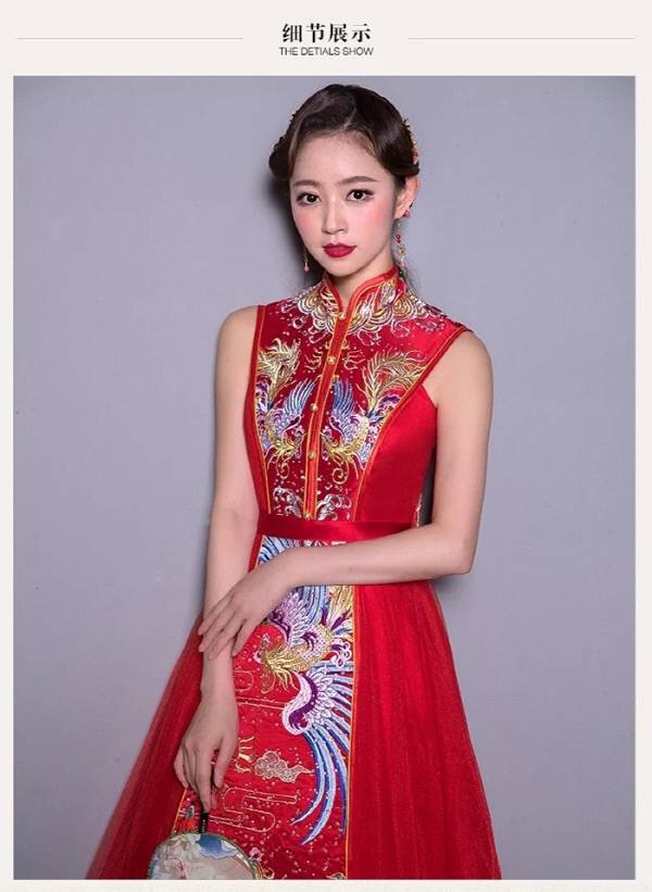임미향이 붉은 치파오를 입고 찍은 사진을 공개했다. 사진 임미향 인스타그램