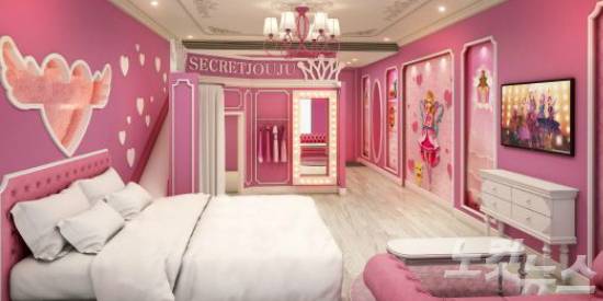 시크릿 주주, 또봇, 콩순이를 소재로 한 캐릭터룸을 갖춘 양평 블룸비스타(사진=웹투어 제공)