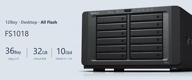 12대의 SSD로 올플래시 스토리지 솔루션을 구현하는 FS1018