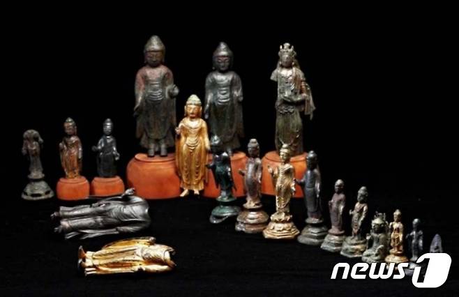 밀양 표충사 삼층석탑 출토 유물 일괄(조계종 제공)© News1
