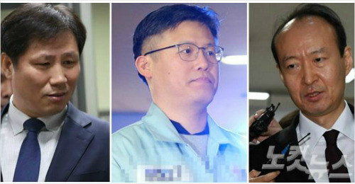 왼쪽부터 안봉근·정호성·이재만 전 청와대 비서관. (사진=자료사진)