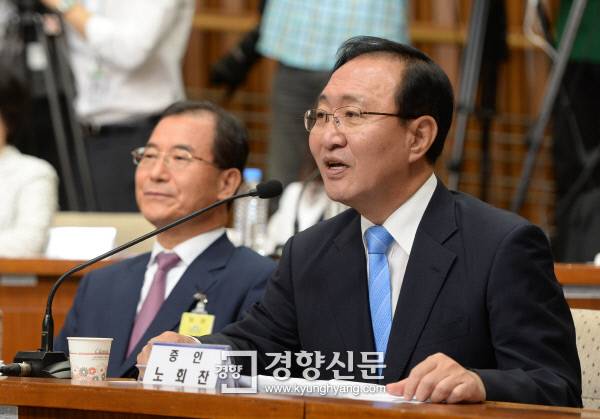 정의당 노회찬 의원. 강윤중 기자