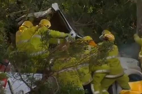 당시 사고 현장의 모습[출처: 호주 채널7 방송 캡처]