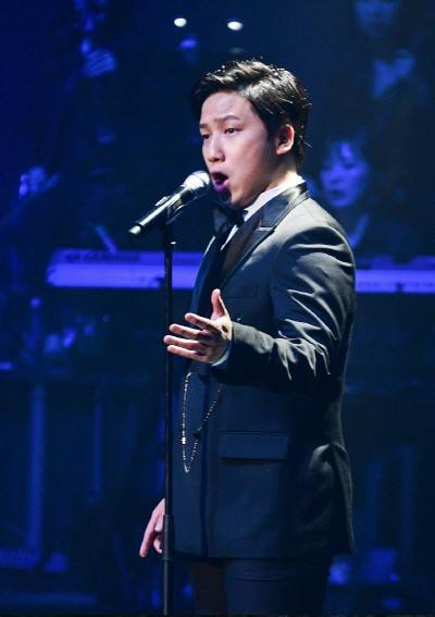 팬텀싱어 갈라콘서트 출연 당시 흑소 테너 이동신. 사진=이동신 제공