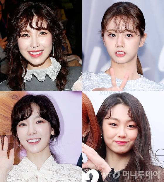 (시계방향) 전효성, 혜리, 미나, 태연/사진=머니투데이DB, 뉴스1