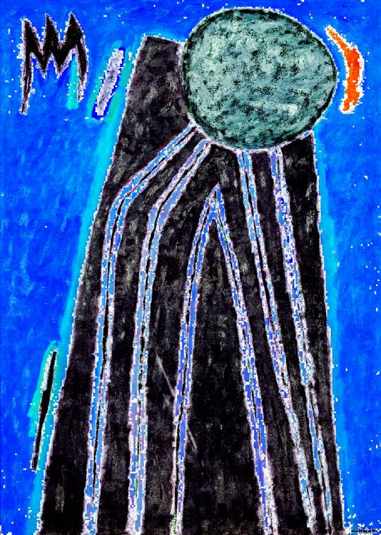 추정가 16억~25억원에 경매에 나온 김환기의 1957년작 ‘산월’. /사진제공=케이옥션