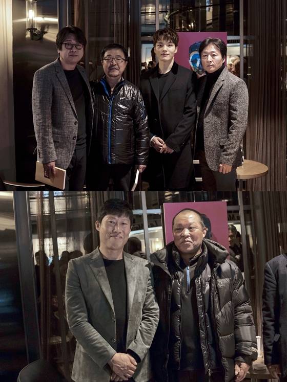 김윤석,고 박종철 열사의 형 박종부,여진구, 김종수(사진 위)와 유해진,한재동 전교도관/사진제공=CJ엔터테인먼트