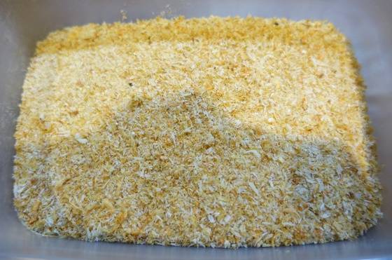 마른 잔새우 가루.