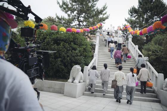 영화 '1987'의 촬영현장. 사진=CJ E&M