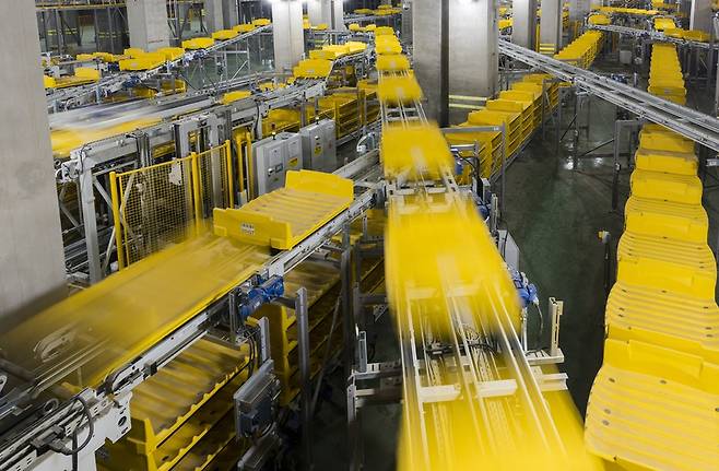 인천국제공항 제2여객터미널은 수하물 고속처리 시스템을 도입했다. 사진 인천공항공사 제공