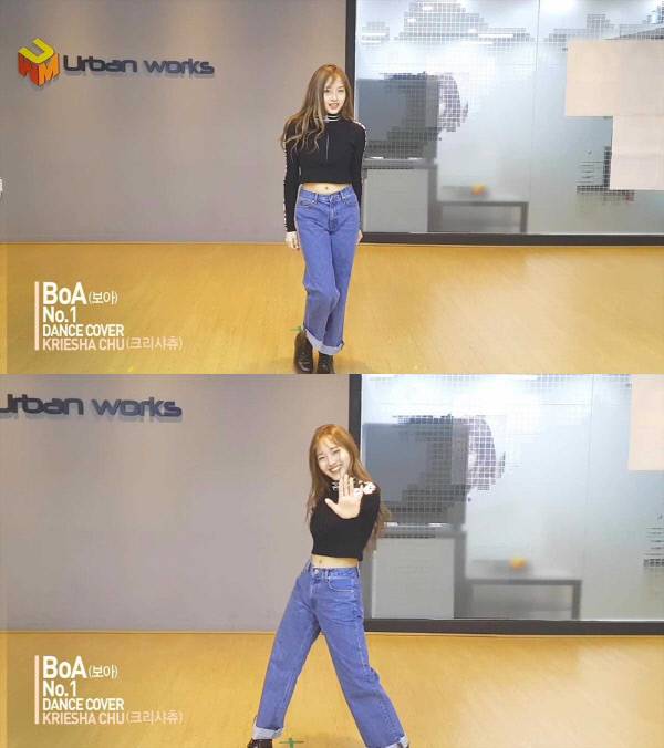 크리샤 츄가 보아의 ‘넘버원’ 안무 커버를 선보였다. 사진 얼반웍스