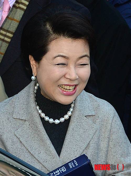 【서울=뉴시스】 이명박 전 대통령 부인 김윤옥 여사. 뉴시스DB