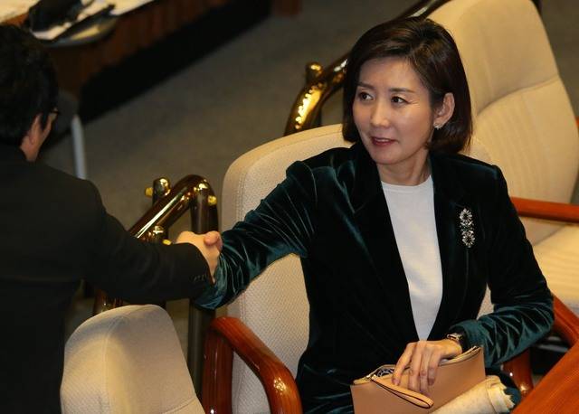 나경원 자유한국당 의원.<한겨레>사진