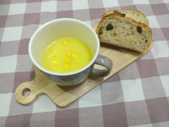 칼로리와 나트륨이 가장 적게 든 폰타나 '콘치즈수프'.