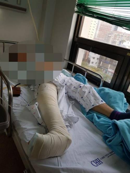 폐지 줍던 중 '무차별 폭행'으로 병원에 입원한 60대 [인터넷신문 '제주의소리' 제공=연합뉴스]