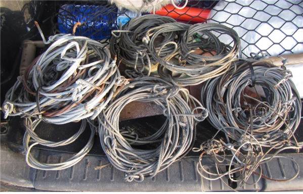 국립공원 안팎에서 수거된 밀렵도구들 [사진 국립공원관리공단]