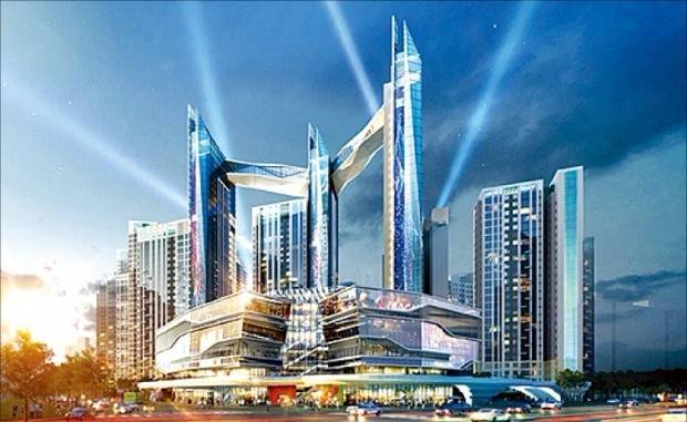 서울 송파구 잠실 재건축 미성크로바 투시도. 롯데건설 제공