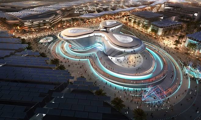2020년 10월 개막하는 두바이 엑스포 행사장 조감도.