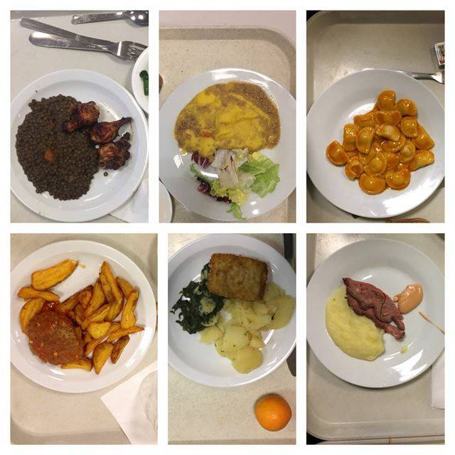 프랑스 파리 18구의 공립학교 학생들이 먹는 학교급식. 페이스북 페이지 캡처=연합뉴스