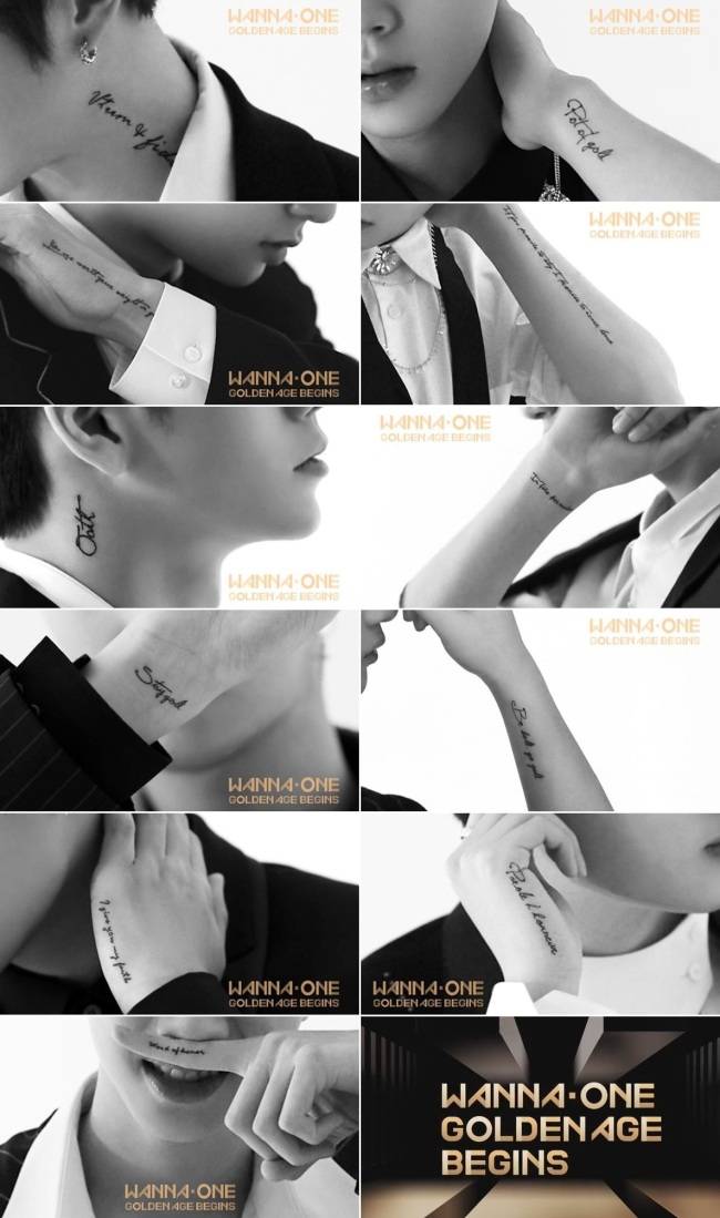 [강다니엘(왼쪽 위부터), 박지훈, 황민현, 하성운, 옹성우, 이대휘, 윤지성, 배진영, 박우진, 김재환, 라이관린. 사진=워너원 인스타그램 캡처]