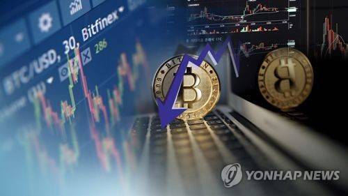 뚝뚝 떨어지는 가상화폐…손절매도 어려운 투자자들 (CG) [연합뉴스TV 제공]