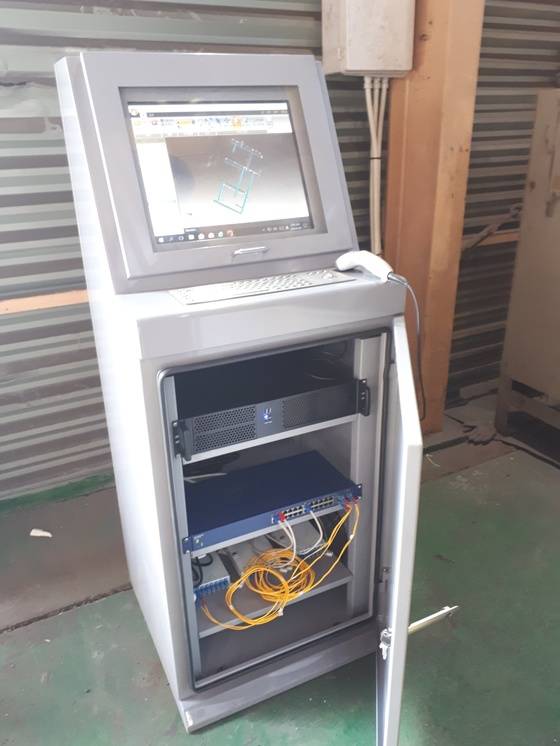 화인중공업은 제작이 끝난 제품에 바코드를 부여해, 제품 출고 시점을 기록한다. [김도년 기자]