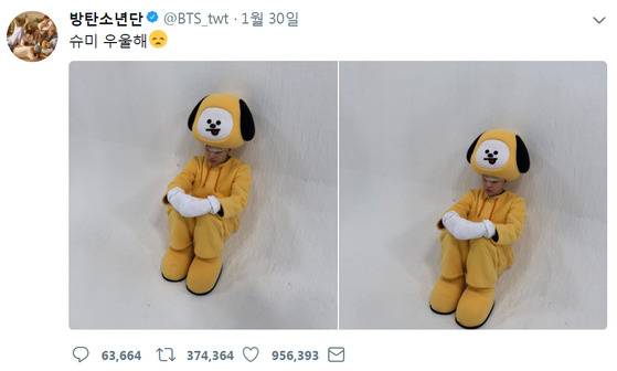 [사진 방탄소년단 트위터]