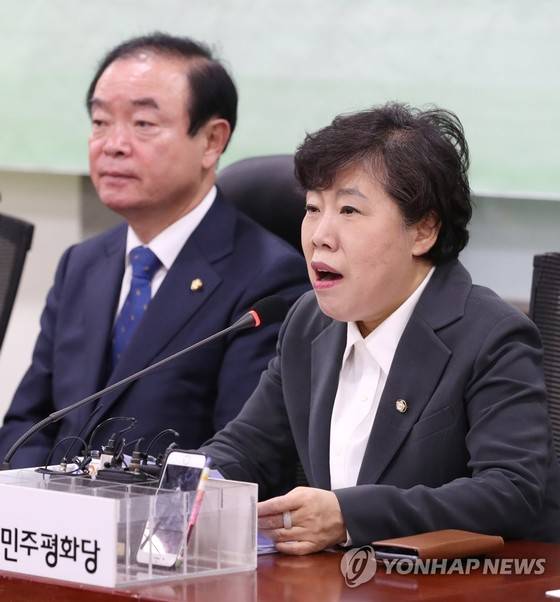 민주평화당 장병완 원내대표(왼쪽)와 조배숙 대표. [연합뉴스]