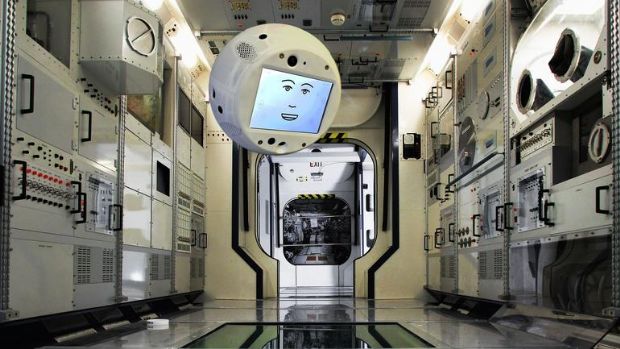 우주비행사와 대화하는 인공지능(AI) 기반 로봇 싸이몬(CIMON)이 국제우주정거장(ISS)에 간다.(사진=지디넷)