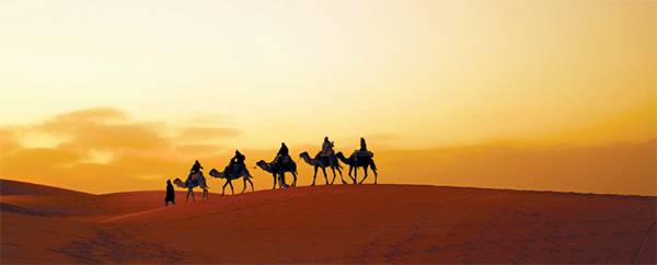 모로코 랜드마크 사하라 사막.