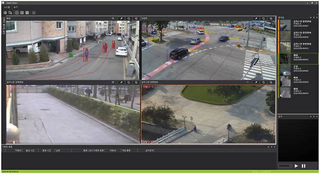 인텔리빅스 스마트관제 화면